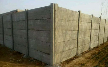 天津预制围墙:斜墙结构在预制围墙中的优点 还需搭配